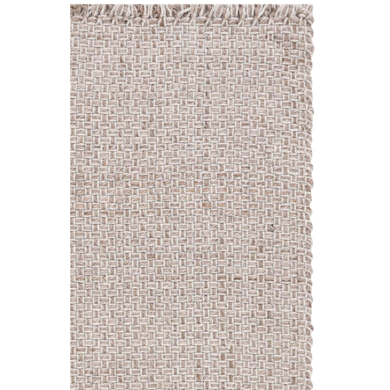 Tapis en jute / laine tissé à la main Kerriana, Carré 6 pi