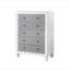 Commode Katia gris rustique et blanc vieilli