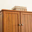Armoire de 72 portes de 72,4 po de hauteur - Maximisez votre capacité de rangement Unité de finition en chêne avec 4 tablettes pour garder la maison organisée