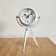 Analogue Battery Tabletop Clock White