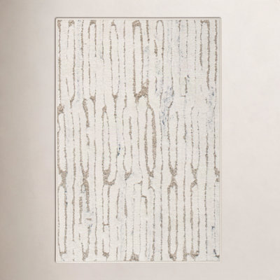 Malone Oatmeal Machine Printed Washable Rug