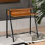 Seydou 84cm W Rectangle Writing Computer Desk Industrial Rustic Brown/Black Home Office Furniture