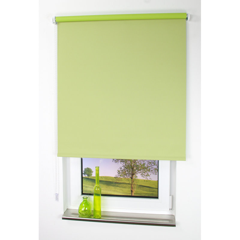 Blackout Roller Blind, Green, 202cm L x 180cm W