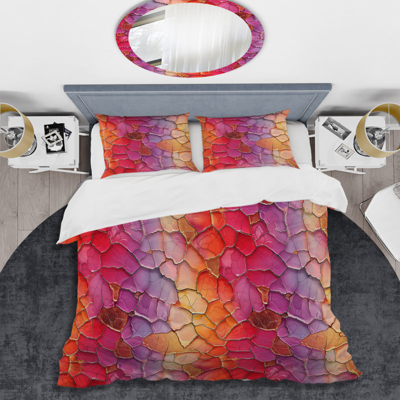 Ensemble de housse de couette Modern, Housse de couette pour grand lit et 2 taies décor