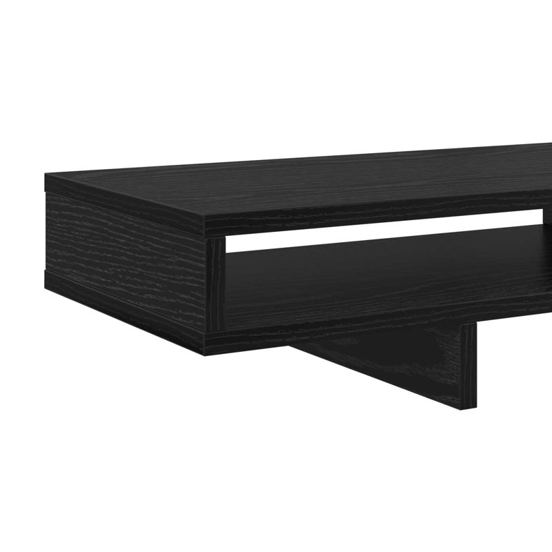 Solid Wood Monitor Stand, Black