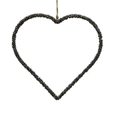 Hanging Metal Heart Mini Bells – Pewter