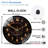 Galaxy Spiral Clock Decorative Home Wall Art Art - 12'' Modern Glass Wall Clock