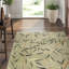 Kyoto Wool Floral Area Rug in Green/Purple-45410849