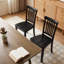 Chaise d'appoint à lattes en bois massif-628937204