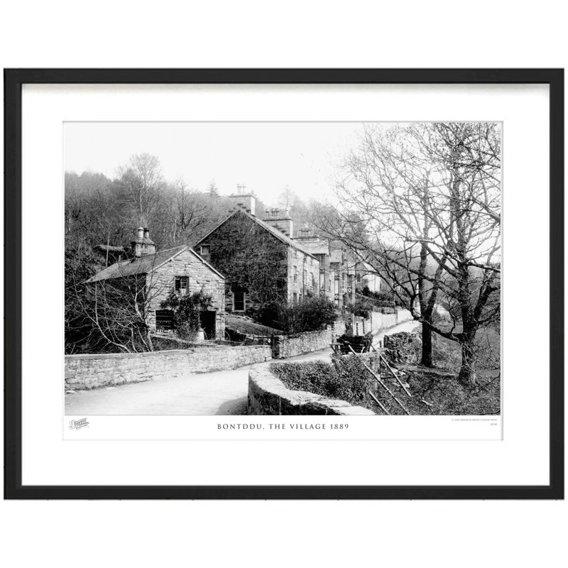 Bontddu, The Village 1889 - Single Picture Frame Print, 40cm H x 50cm W x 2.3cm D