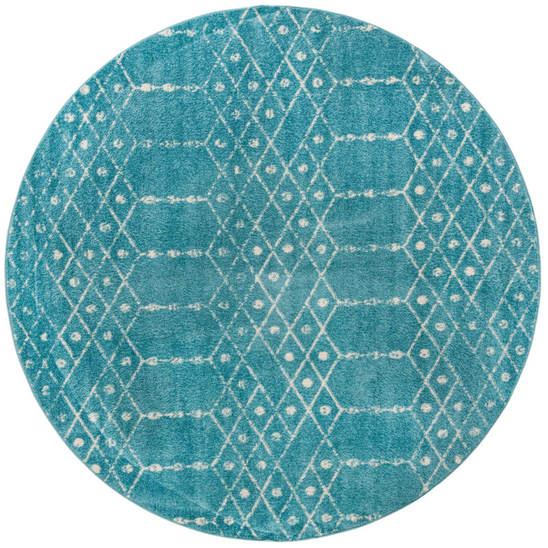 Brissa Abstract Indoor Rug, Round 7'10"