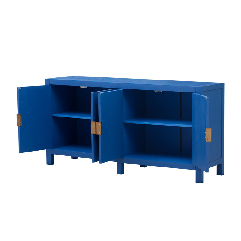 Armoire en placage de frêne U-Style avec motif rayé rayé, rangement de salon moderne, convient aux couloirs et aux salles d'étude, finition noire ou bleu marine