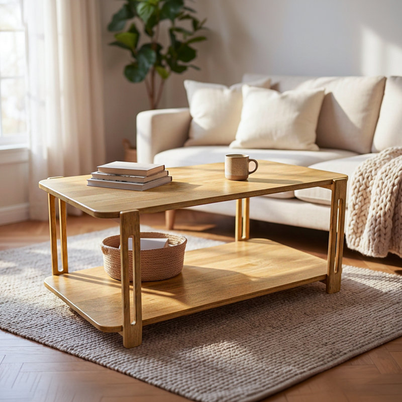 Ashlynn Mango Wood Coffee Table – Entryway Table, Sofa Table, Accent Furniture for Living Room, Hallway, Bedroom