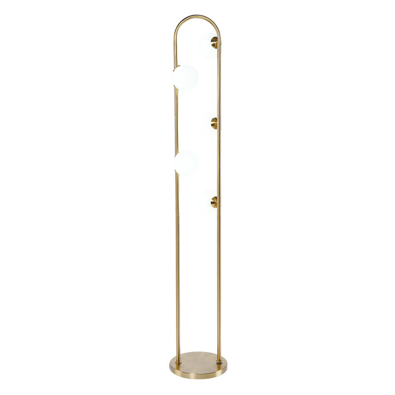 Lampe sur pied dorée Artema