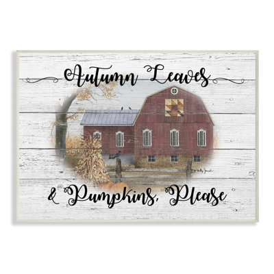 «Pumpkins S'il vous plaît Fall Autumn Farm Rustic Wood Textured Design» par Billy Jacobs - impression d'art graphique