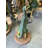 Small Green Baby Raptor Dinosaur Statue
