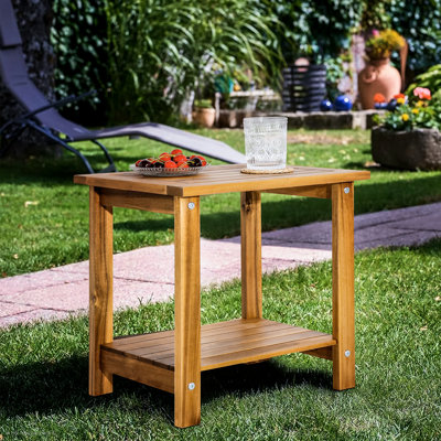 Winston Porter Candrice Rectangular Outdoor Side Table Reviews