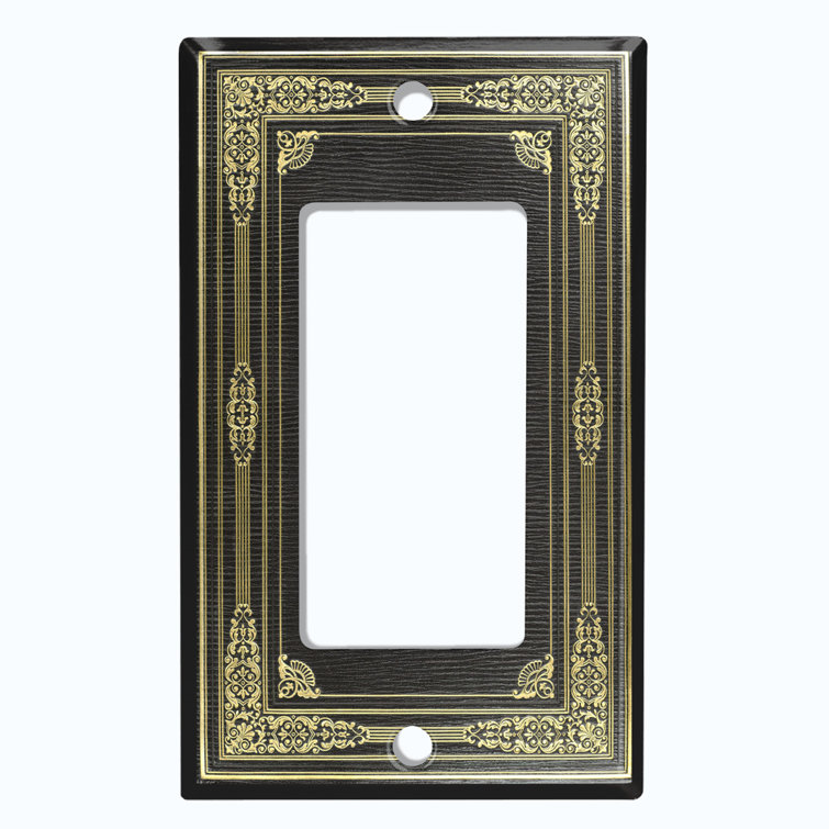 WorldAcc Metal Light Switch Plate Outlet Cover (Victorian Vintage Frame ...