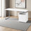 Bureau d'ordinateur en métal Kornegay pour bureau personnel et ordinateur portable ‑ configuration à gauche ou à droite, tiroirs de rangement, L 60 po, pour le travail