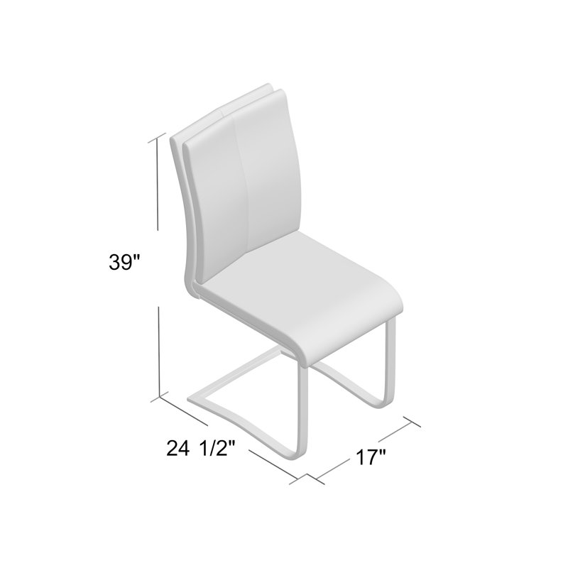 Chaise d'appoint Mariam, blanc
