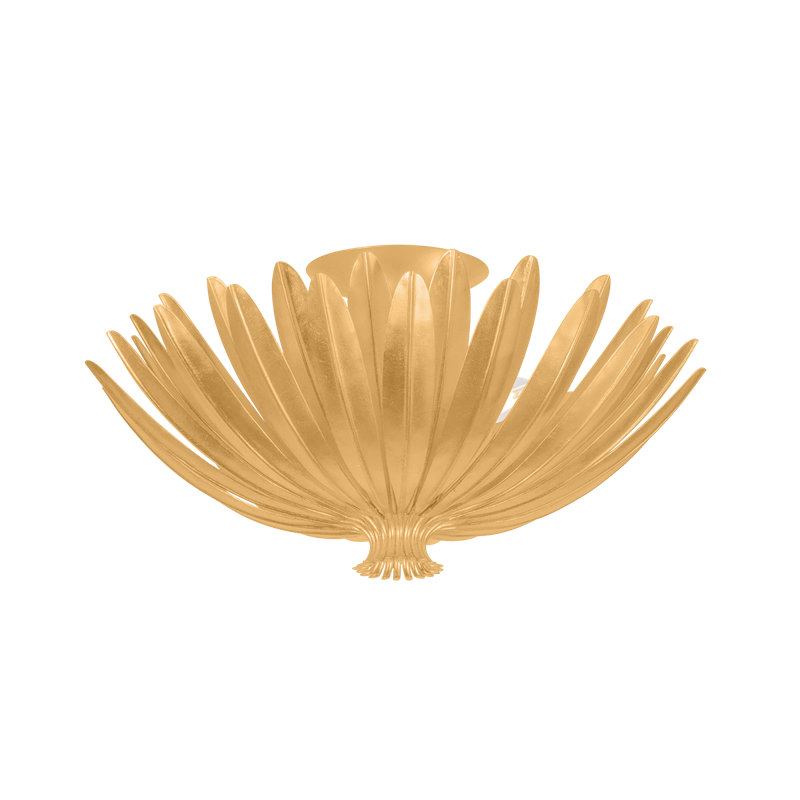 Whitfield Semi Flush, Gold