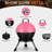 14-Inch Portable Barbecue Grill,Outdoor Small Grill with Dual Venting System and Warming Rack for Picnic, Camping, Backyard,Pink-118269467