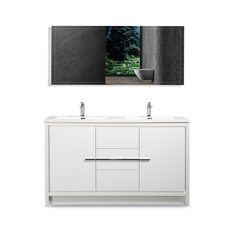 Ensemble de meuble-lavabo double 60" Morghan