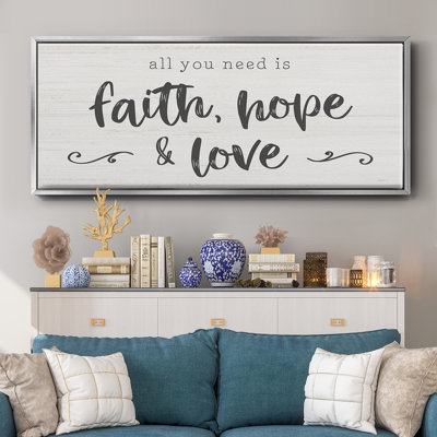 Faith Hope Love - toile encadrée