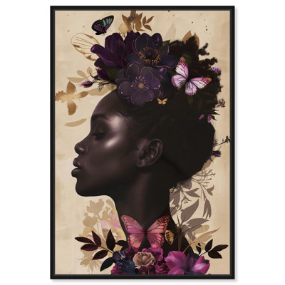 Butterfly Passion Canvas Chic Floral Art by