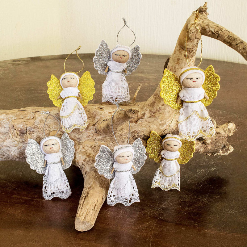 Ensemble d'ornement 6 pièces Lacy Angels