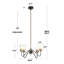 Lustre moderne à 5 lumières avec abat-jour Mylor-807610743