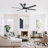 Vaczon 60" Modern Smart Large Ceiling Fan with Dimmable 3CCT LED Lights, 6-Speed Reversible DC Motor, Timer, Remote and App Control-1673542287
