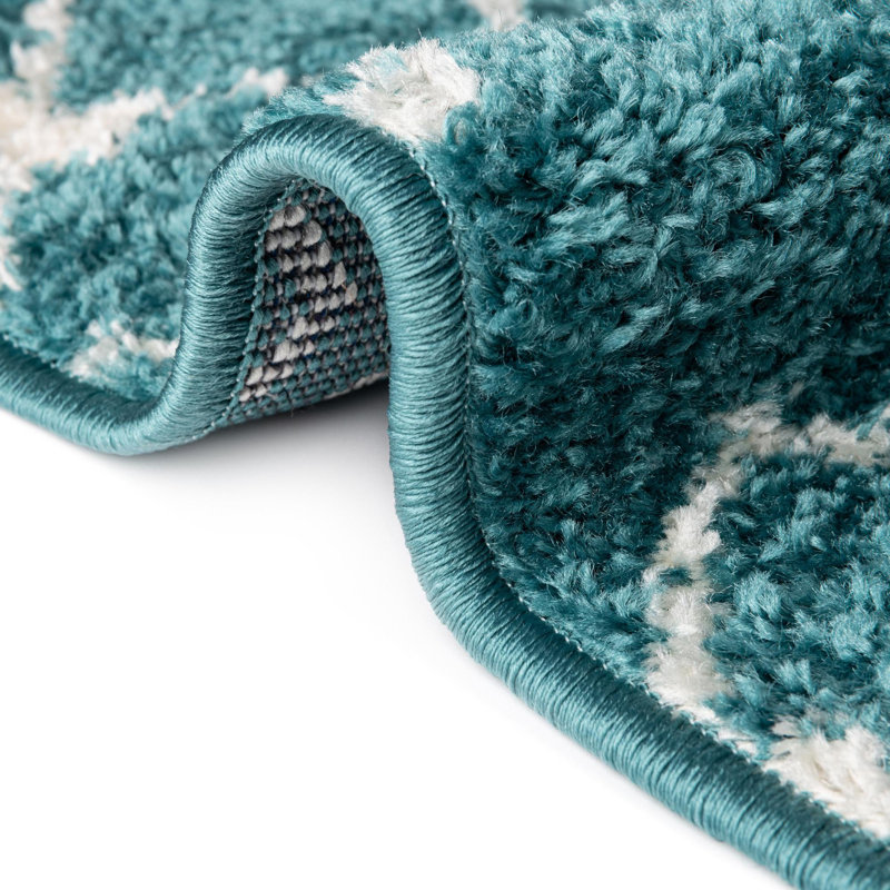 Geometric Indoor Rug, Oval 7'10" x 10'