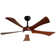 52 Inch Modern Ceiling Fan With 3 Color Dimmable 5 ABS Blades Remote Control Reversible DC Motor With Led Light