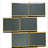 Athena Black 2" x 6" Matte Glass Brick Mosaic Wall Tile-55594933