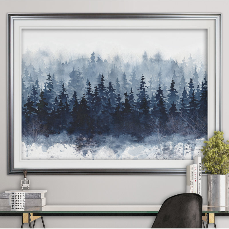 Reproduction sur toile « Forest » Arenado, Impression encadrée, H 12 po x l 16 po, Argent