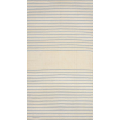 Striped Area Rug in Beige/Light Gray