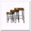 Natural And Black 3-Piece Nesting Table With Hairpin Legs