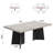 63" Dining Table for 6-8, Modern Rectangular Kitchen Table with Heavy-Duty Dual Pedestal Legs-2004338126-2004338127