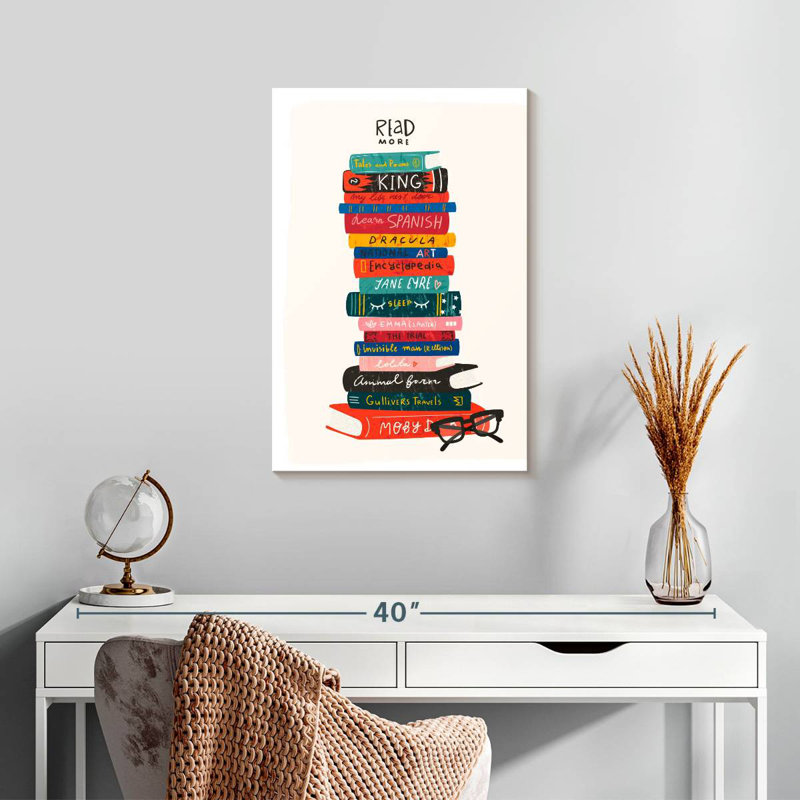 Keiraleigh Read More Book Stack, 24" H x 16" W