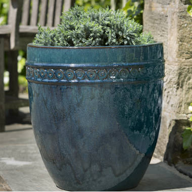 Hunziker Ceramic Pot Planter Rosecliff Heights Size: 24 H x 28 W x 28 D