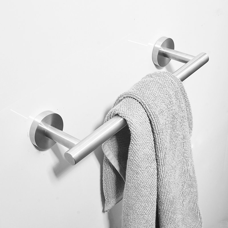 Ensemble d'accessoires de salle de bain en nickel brossé 8 pièces, ensemble de quincaillerie de salle de bain en acier inoxydable, ensemble de barre à serviettes de bain, porte-serviettes mural pour salle de bain.