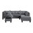 Upholstered Sofa With Chaise And Ottoman