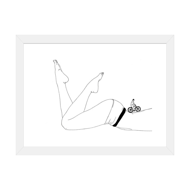 «Sensual Walk» - reproduction d'art, H 16 po x l 24 po x P 1 po, Papier blanc