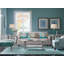 Tweedy Tufted Wool Light green/Brown/White Area Rug-1024079188
