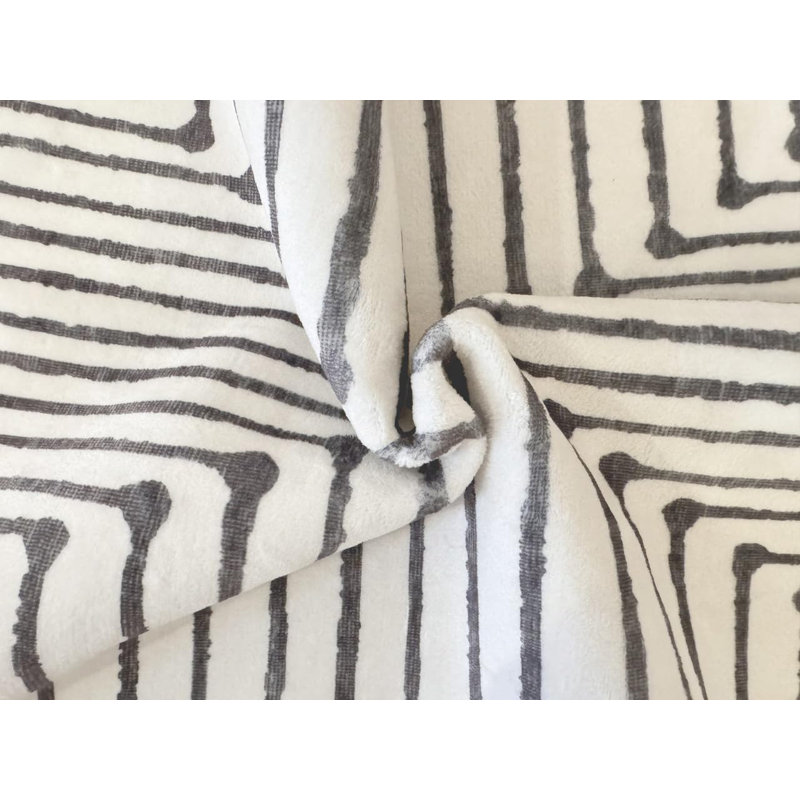 Nysa - Indoor, Machine Washable Area Rug - 6'x9' Black Beige Home Carpet, Rectangle 6' x 9'