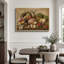 «Rustic Harvest Still Life With Bread Légumes and Herbs», reproduction d'art sur toile encadrée, impression sur toile-131636124-131636125