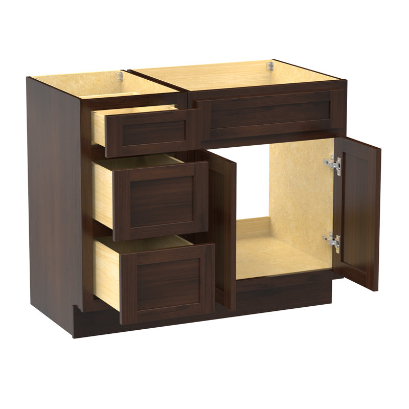 39'' Single Bathroom Vanity Base Only, Brown