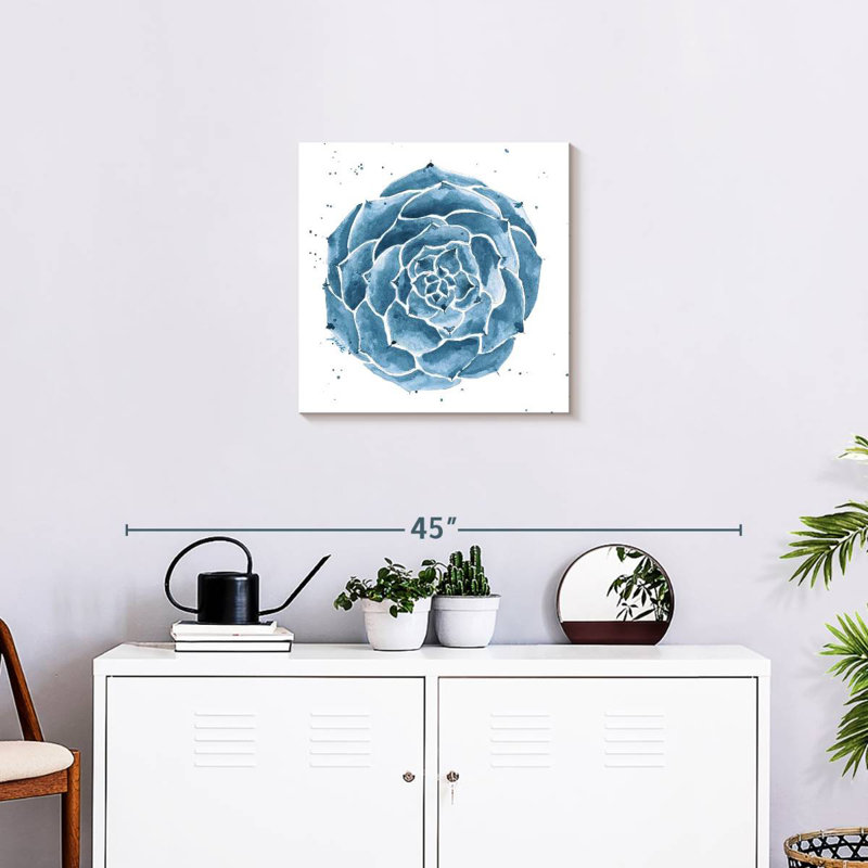 Midnight Succulent II, 20" H x 20" W