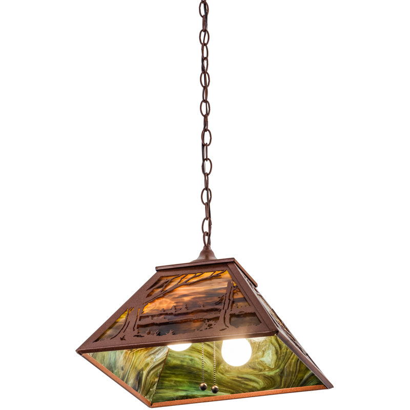 2 - Light Rust Single Pendant